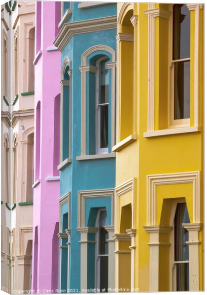 Tenby, Colourful buildings Canvas Print by Chris Rose