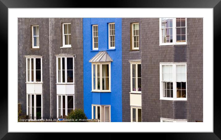 Tenby. One colourful home Framed Mounted Print by Chris Rose
