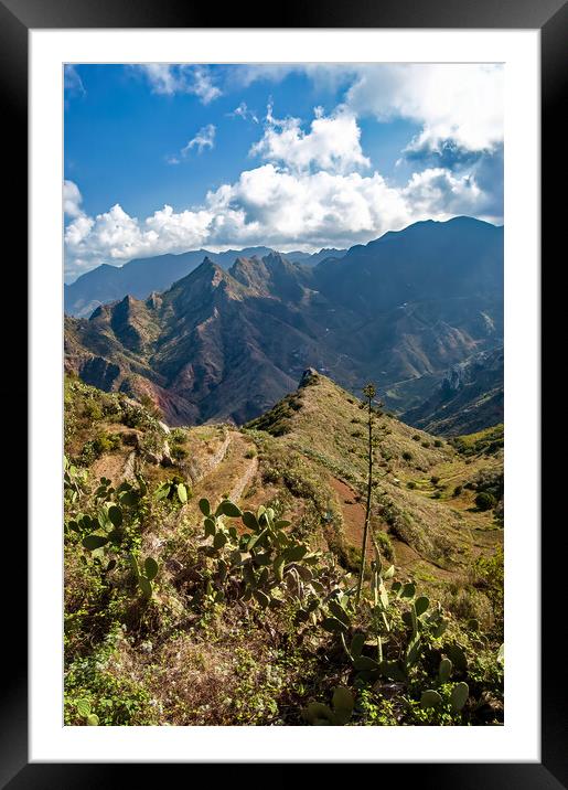 Anaga Mountains Framed Mounted Print by Geoff Storey