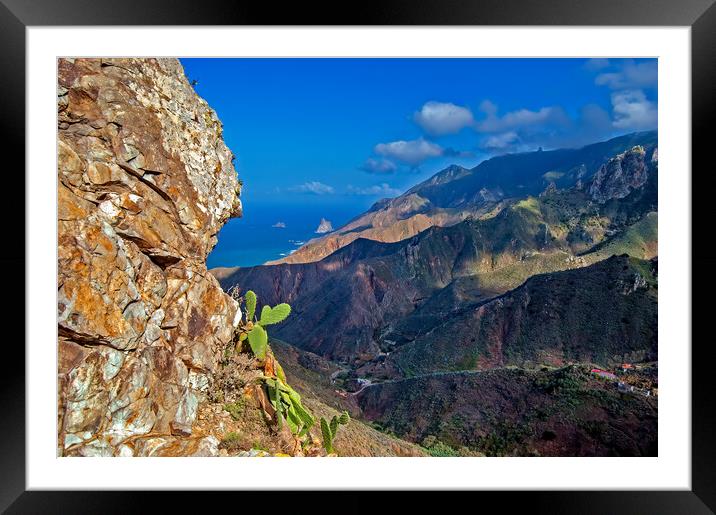 Anaga Mountains View Framed Mounted Print by Geoff Storey