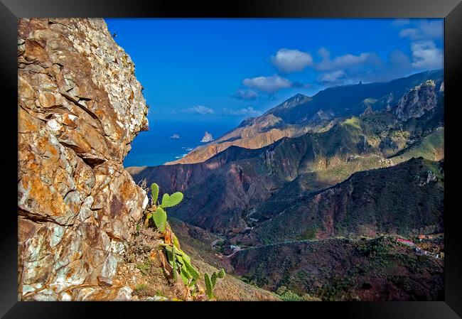 Anaga Mountains View Framed Print by Geoff Storey