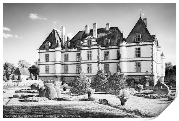 Cormatin Castle, Burgundy - Solarization Edition Print by Jordi Carrio