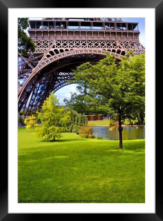 Eiffel Tower 2 Framed Mounted Print by Phil Robinson