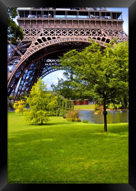 Eiffel Tower 2 Framed Print by Phil Robinson