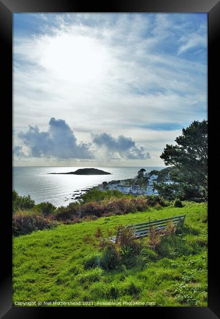 Bench With A View. Framed Print by Neil Mottershead