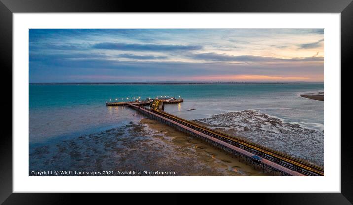 Ryde Pier Isle Of Wight Framed Mounted Print by Wight Landscapes