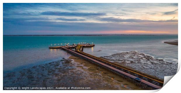 Ryde Pier Isle Of Wight Print by Wight Landscapes