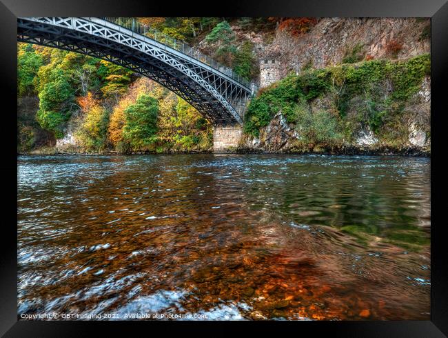 1812 Craigellachie Bridge By Thomas Telford River Spey Scotland Framed Print by OBT imaging