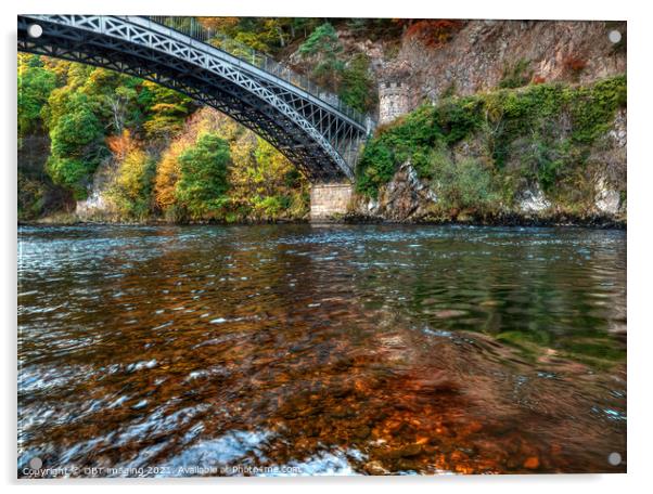 1812 Craigellachie Bridge By Thomas Telford River Spey Scotland Acrylic by OBT imaging