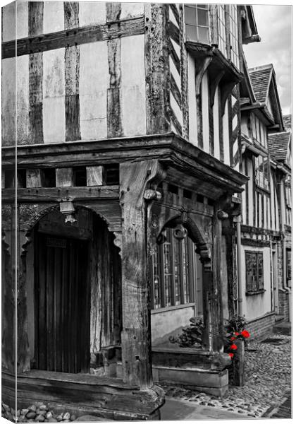 A doorway at The Lord Leycester Canvas Print by Joyce Storey