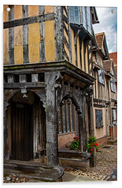 Doorway at The Lord Leycester Acrylic by Joyce Storey