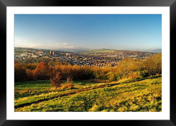The Bole Hills View, Crookes, Sheffield Framed Mounted Print by Darren Galpin