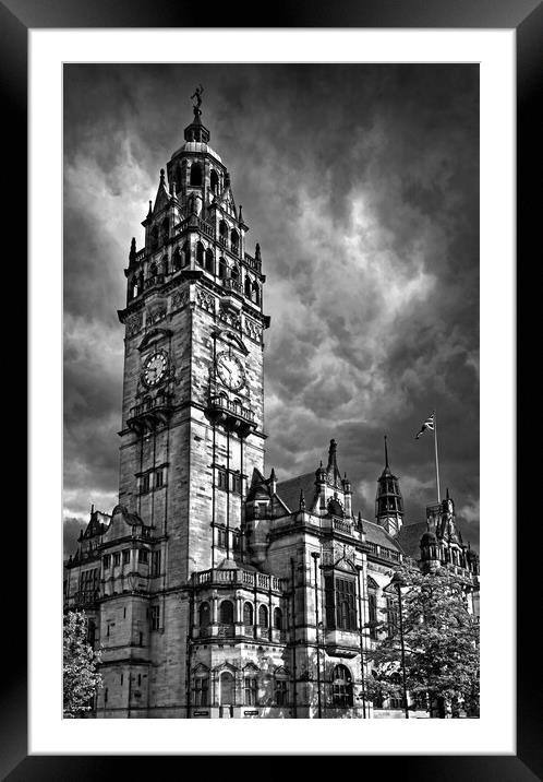 Sheffield Town Hall Framed Mounted Print by Darren Galpin