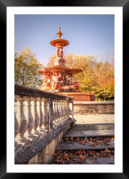 The Majestic Hubert Fountain: A Treasured Landmark Framed Mounted Print by Jeremy Sage