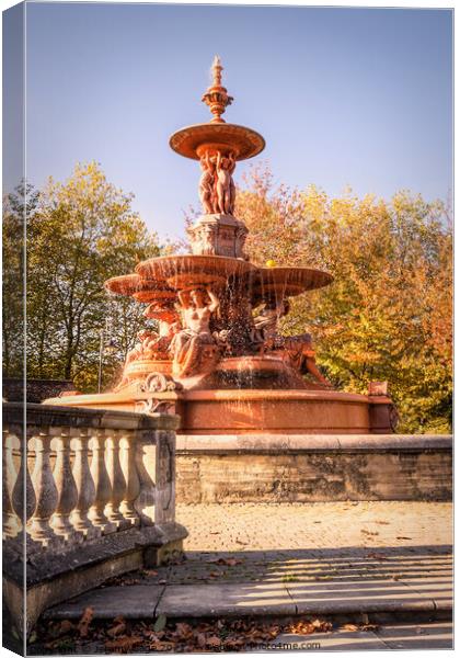 The Majestic Hubert Fountain Canvas Print by Jeremy Sage