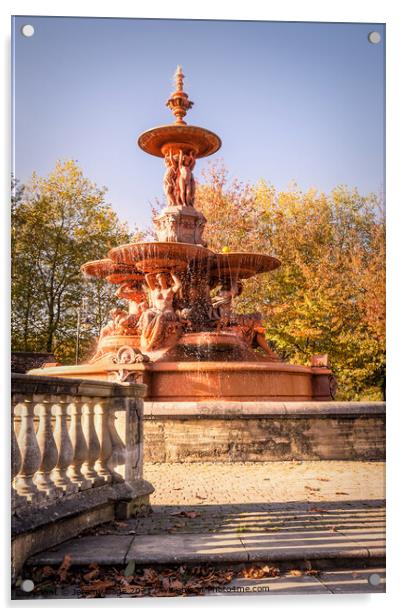 The Majestic Hubert Fountain Acrylic by Jeremy Sage
