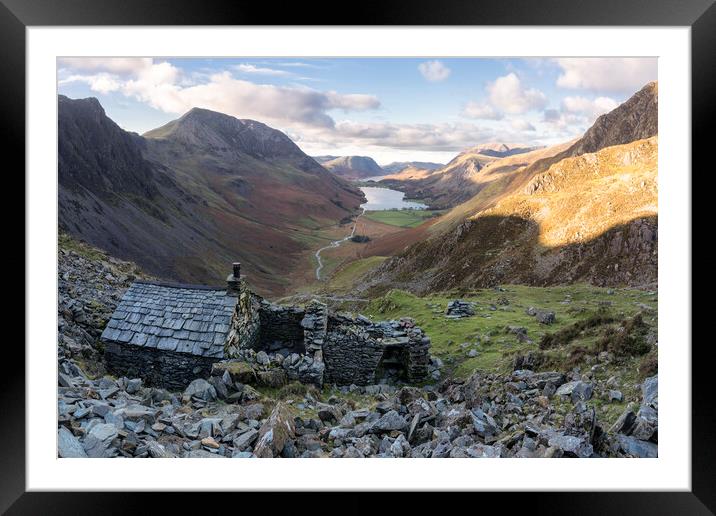 Warnscale Bothy Framed Mounted Print by David Semmens