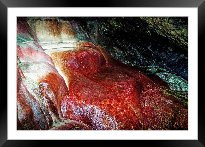 The Holy Well at holywell bay in cornwall Framed Mounted Print by Kevin Britland