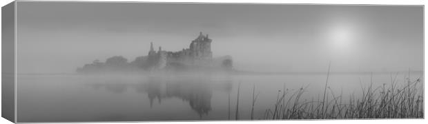 Kilchurn Castle Misty Sunrise  Canvas Print by Anthony McGeever
