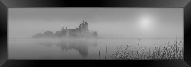 Kilchurn Castle Misty Sunrise  Framed Print by Anthony McGeever