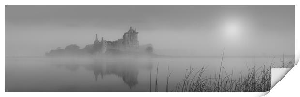 Kilchurn Castle Misty Sunrise  Print by Anthony McGeever