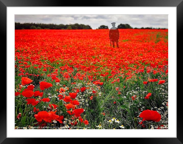 We Will Remember Them Framed Mounted Print by Graham Lathbury