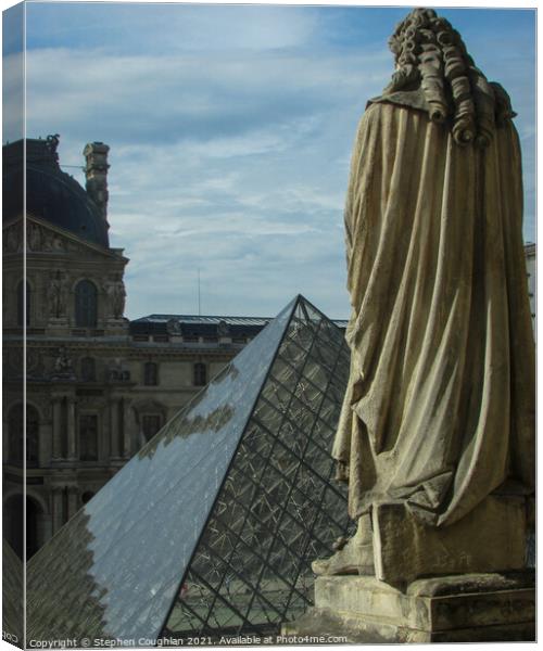 Louvre View Canvas Print by Stephen Coughlan
