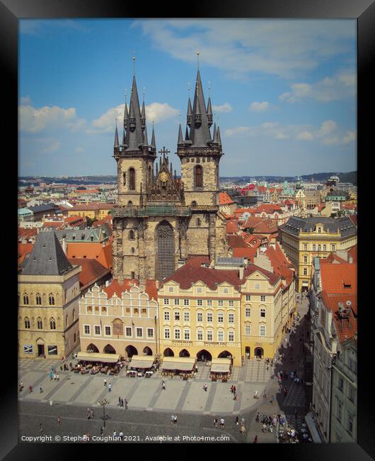 Prague Old Town Square Framed Print by Stephen Coughlan