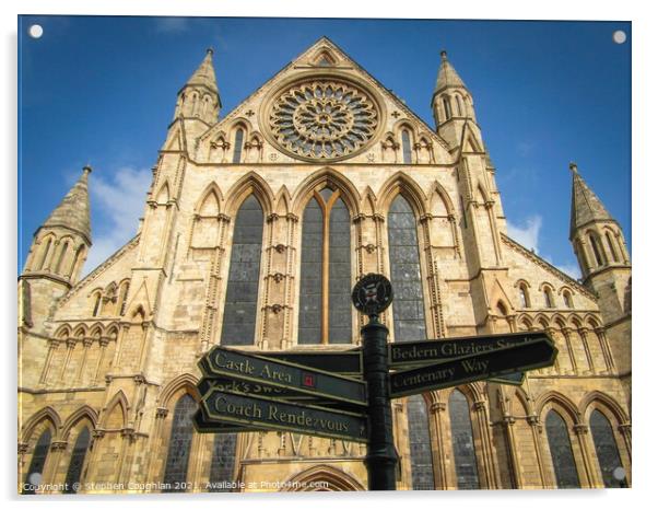 York Minster Acrylic by Stephen Coughlan