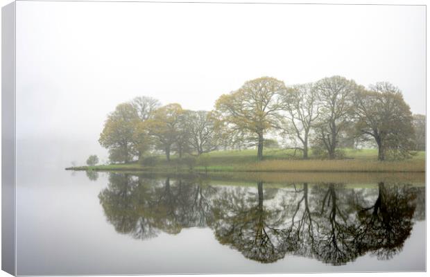 Beautiful lakeland reflections Canvas Print by Robbie Spencer