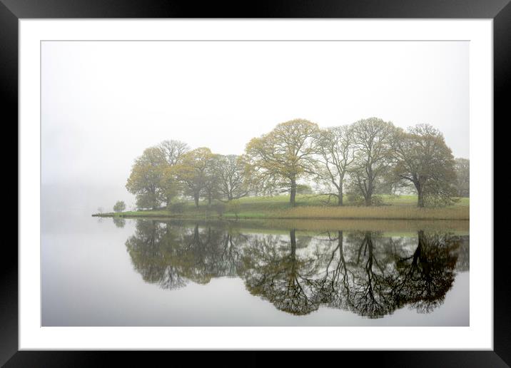 Beautiful lakeland reflections Framed Mounted Print by Robbie Spencer