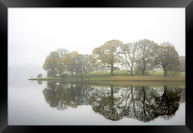 Beautiful lakeland reflections Framed Print by Robbie Spencer