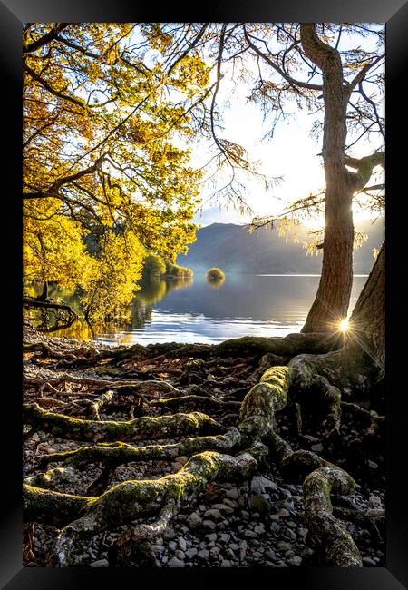 Lake District in autumn Framed Print by Robbie Spencer