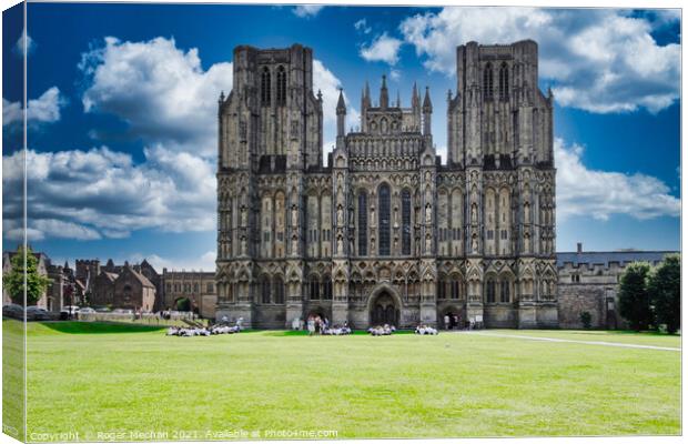 The Heavenly Wells Cathedral Canvas Print by Roger Mechan