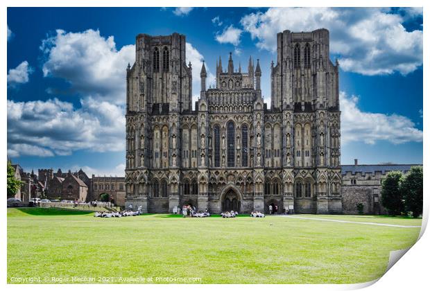 The Heavenly Wells Cathedral Print by Roger Mechan