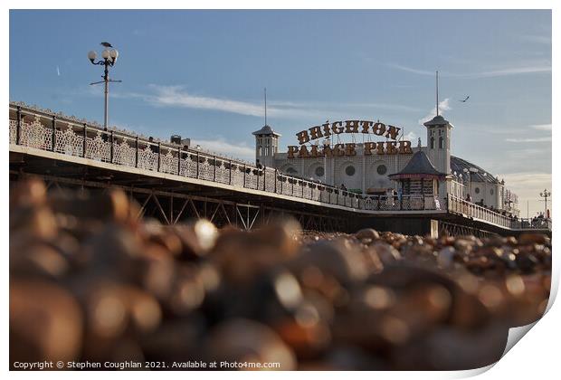 Brighton Palace Pier Print by Stephen Coughlan