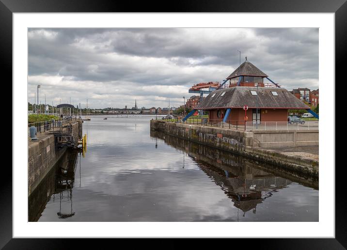 Harbour master building at Preston Marina Framed Mounted Print by Jason Wells
