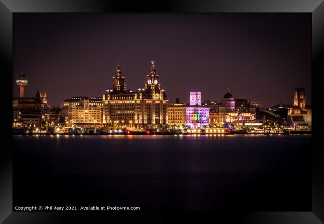 The Liver Building, Liverpool  Framed Print by Phil Reay