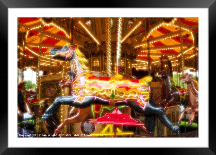 Fun fair Framed Mounted Print by Nathan Wright