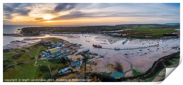 Bembridge Harbour Isle Of Wight Print by Wight Landscapes