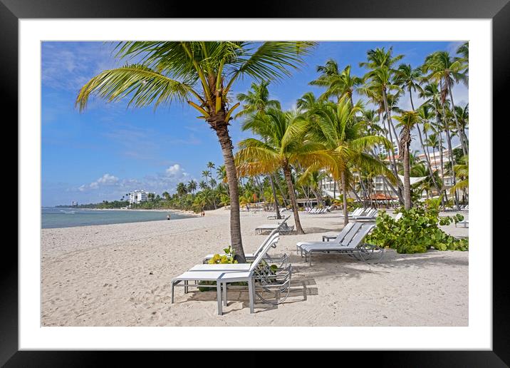 Playa Hemingway, Dominican Republic Framed Mounted Print by Arterra 