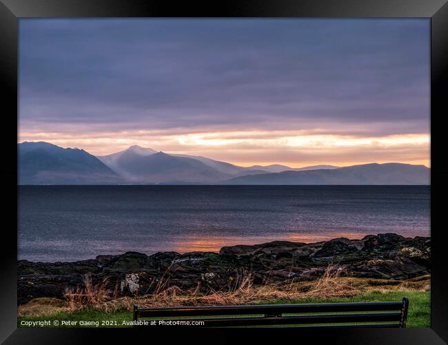  Isle of Arran blue hour - Scotland Framed Print by Peter Gaeng