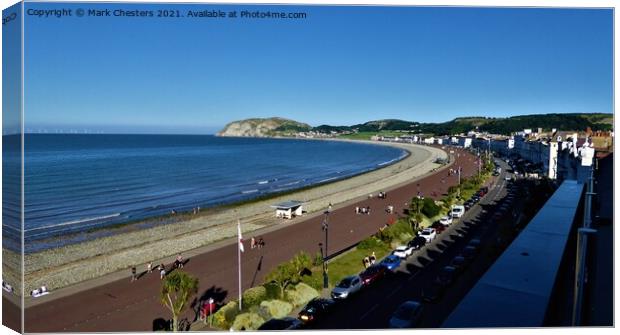 Little Orme Llandudno and sweeping bay Canvas Print by Mark Chesters