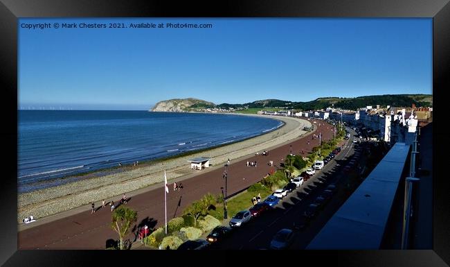Little Orme Llandudno and sweeping bay Framed Print by Mark Chesters