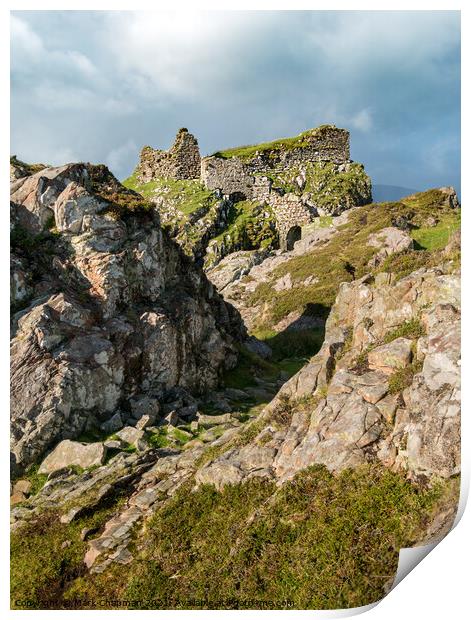 Dun Scaich Castle, Tokavaig, Isle of Skye Print by Photimageon UK