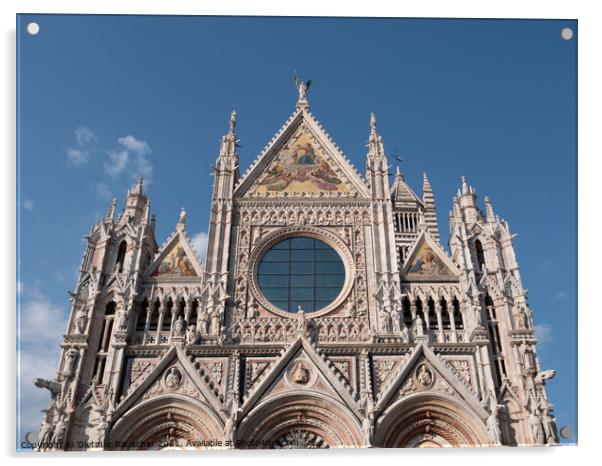 Siena Cathedral West Facade Acrylic by Dietmar Rauscher