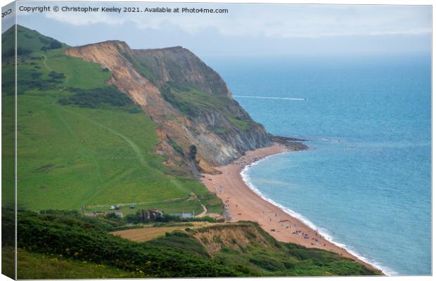Jurassic Coast views Canvas Print by Christopher Keeley