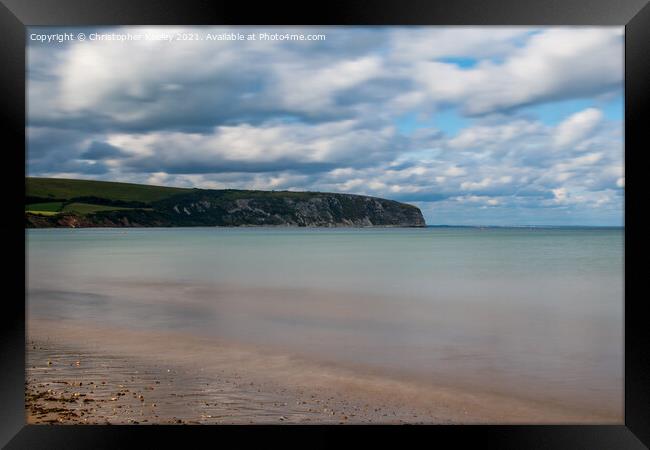 Clouds over Swanage Framed Print by Christopher Keeley