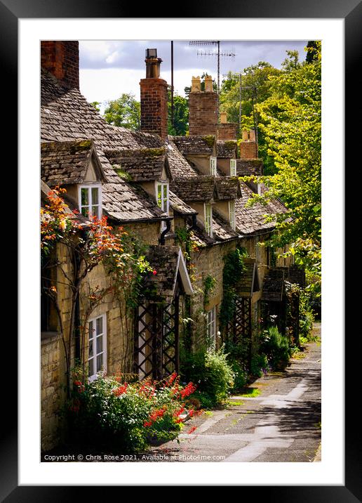 Winchcombe, Cotswold cottages Framed Mounted Print by Chris Rose