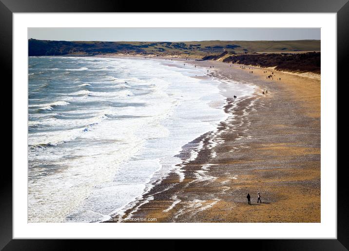 Tenby, South Beach Framed Mounted Print by Chris Rose